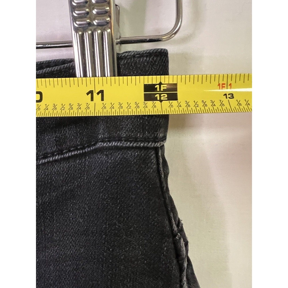 Madewell Women's Black Wide Leg Slim Crop Jeans Size 24 - Picture 9 of 11